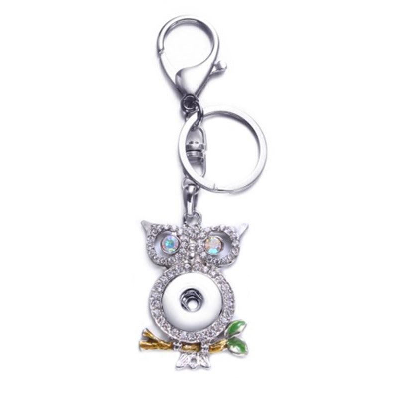 Wholesale Button alloy accessories DIY keychain